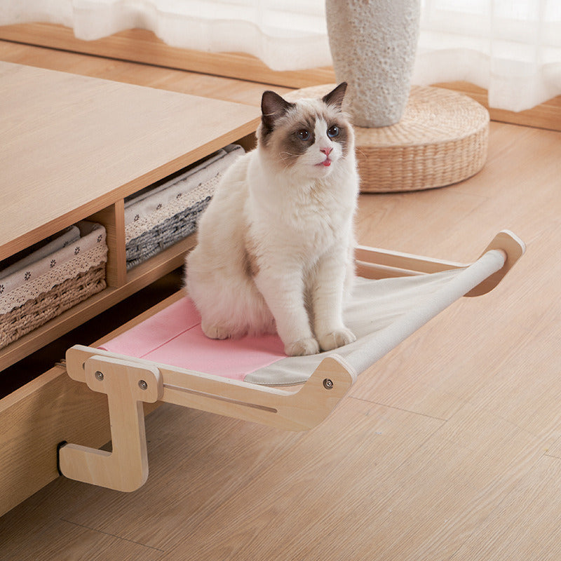 Window Sill and Bedside Lounging Perch for Cats