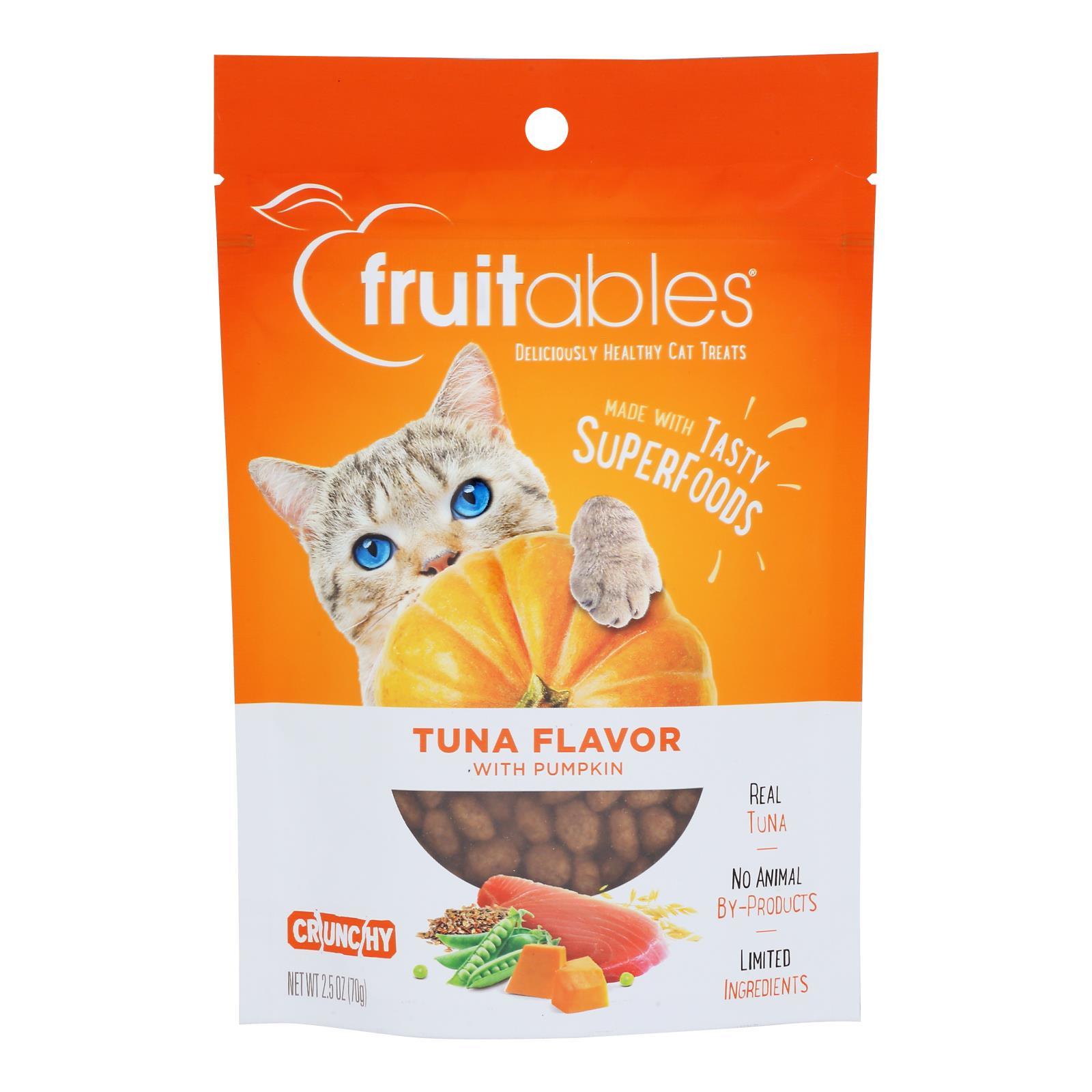 Fruitables - Tuna & Pumpkin Treats for Cats - Case Of 10 - 2.5 Oz