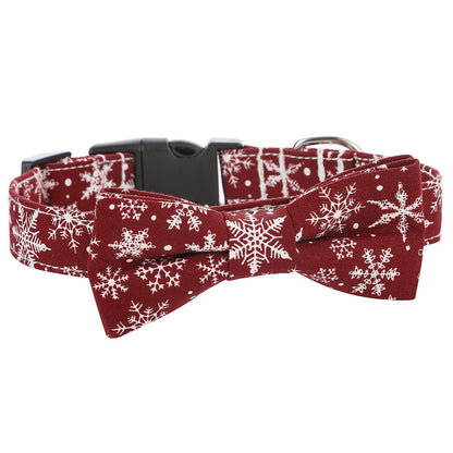 Christmas Bowtie and Collar for Dogs