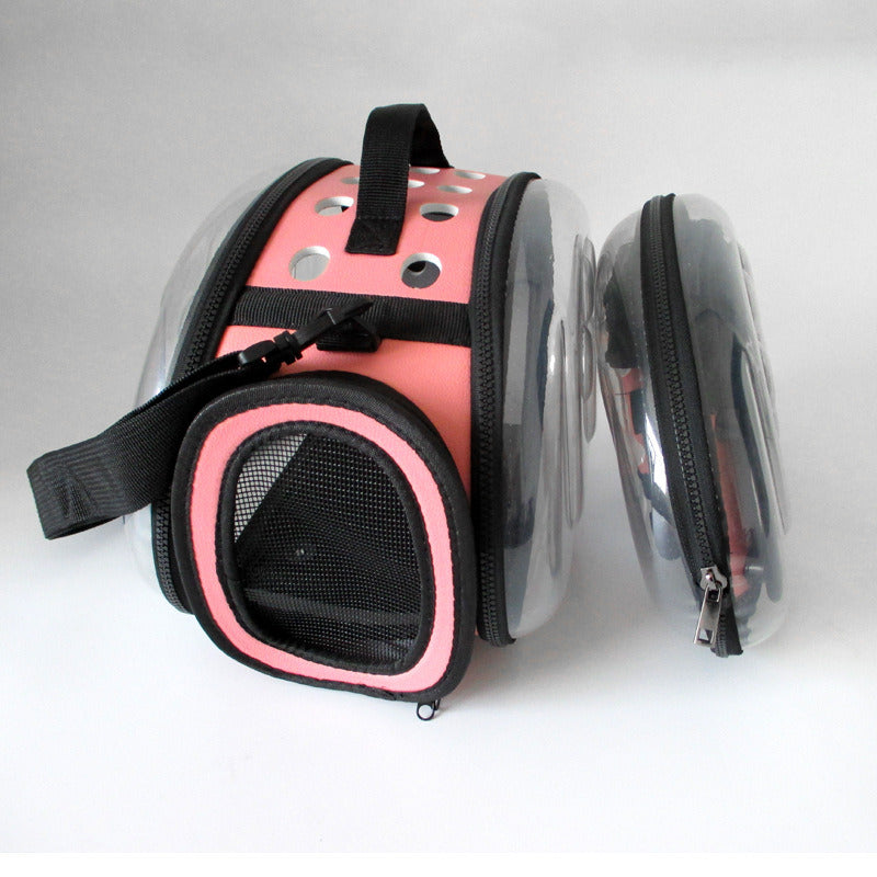 Foldable Soft Side Capsule Carrier for Cats or Dogs