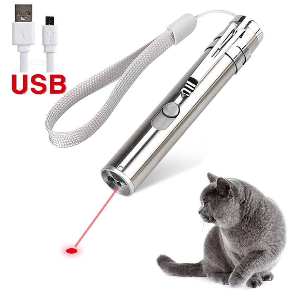 Rechargeable Laser Pointer Teaser Toy for Cats