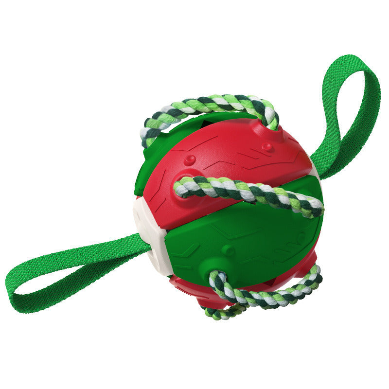 Foldable Soccer Ball Interactive Dog Toy