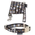 Embroidered Fashion Dog Leash And Collar Combination