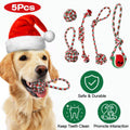 Christmas Style Rope Chews for Dogs 5Pcs