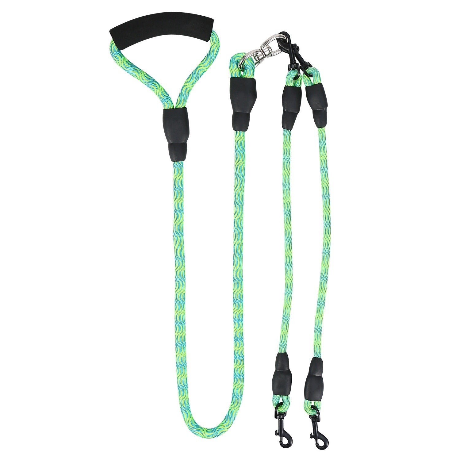 Tangle-Free Double Dog Reflective Leash