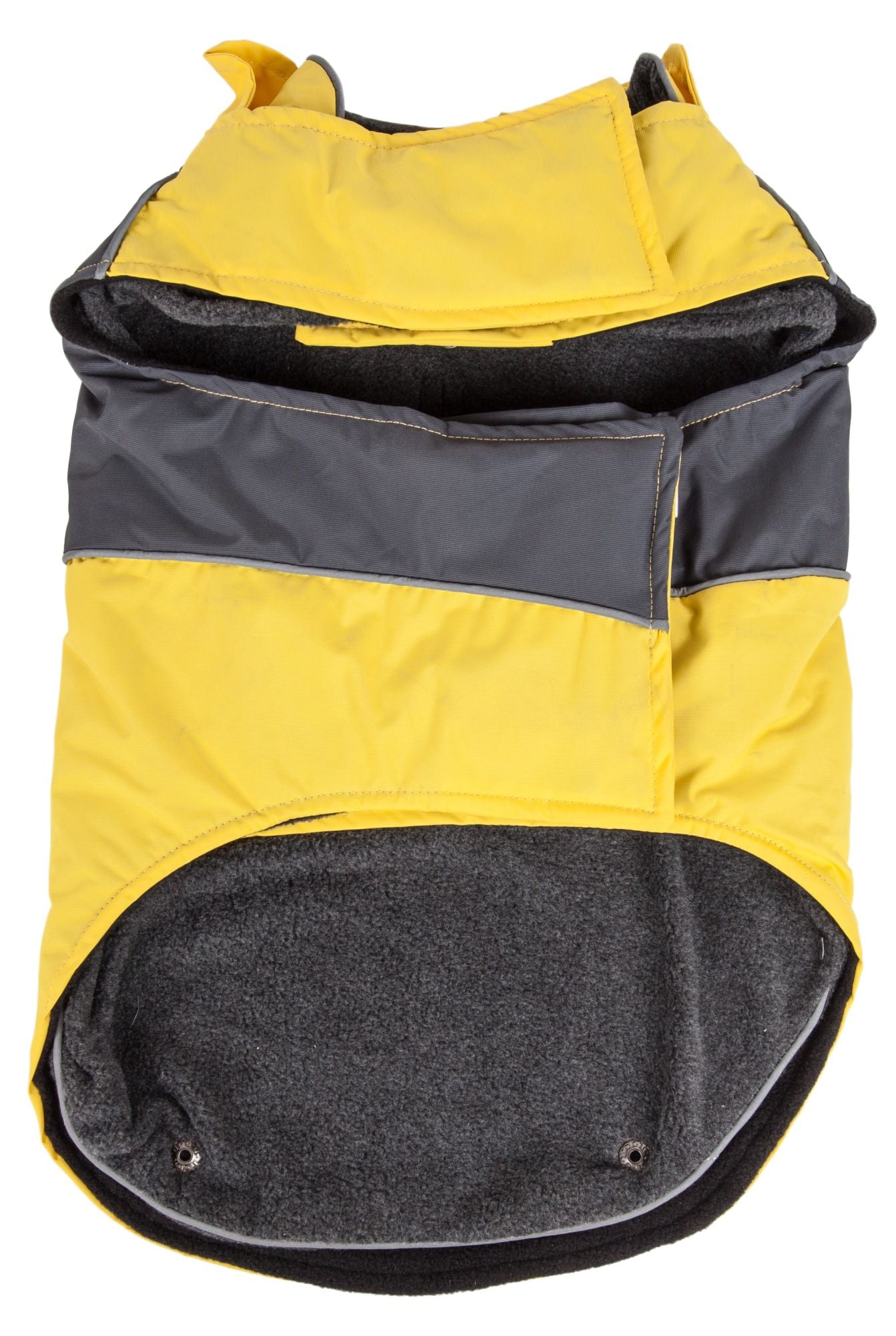 Touchdog Waterproof Convertible Dog Jacket-Yellow