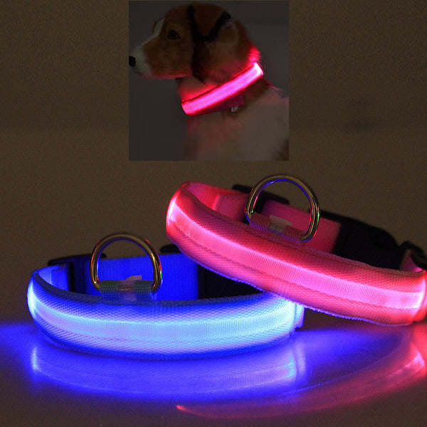 LED Safety Halo Style Collar for Dogs and Cats