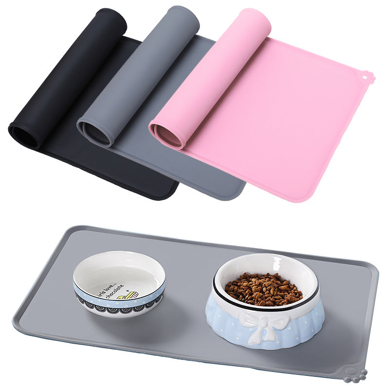 Dog Food and Water Bowls Spill Placemats