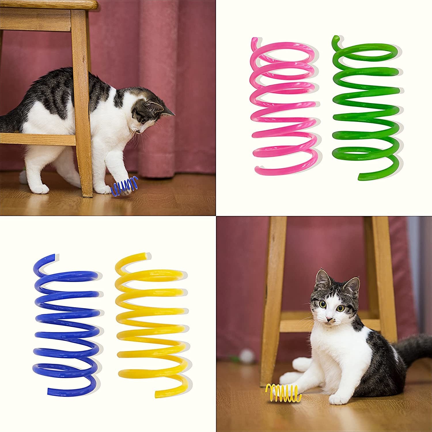Interactive Spring Toys for Puppies and Cats - 4 pcs