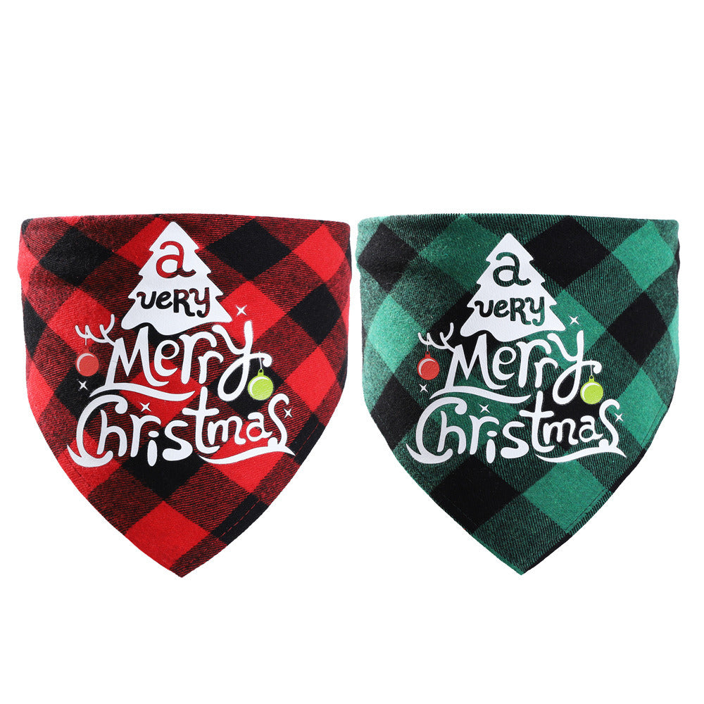 Merry Christmas Dog Bandana Scarves