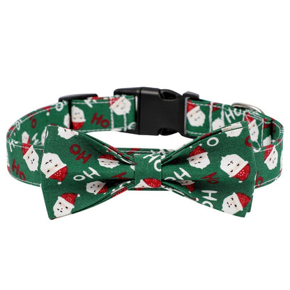 Christmas Bowtie and Collar for Dogs