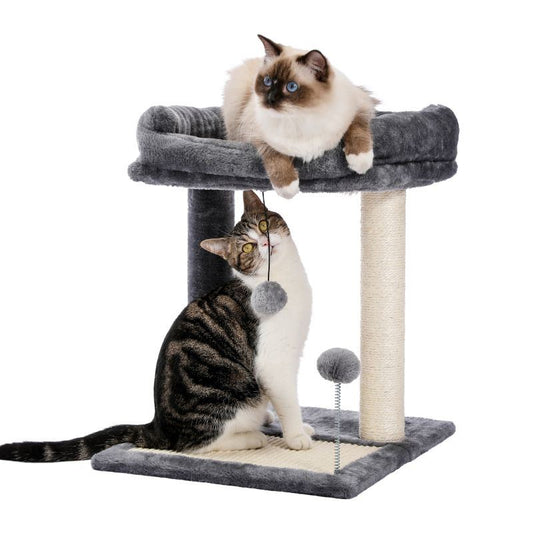 Small Cat Tree with Wrapped Scratching Posts