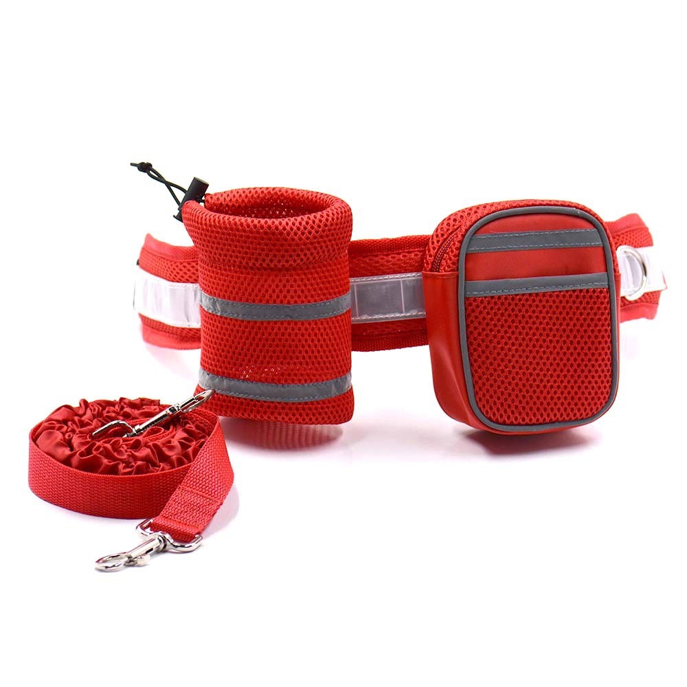 Dog Leash with Reflective Hands Free with Waist Band