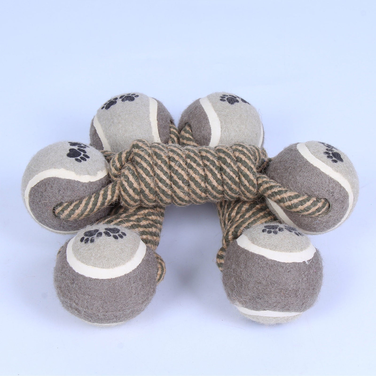 Ball Barbell Cotton Rope Dog Dental Chew