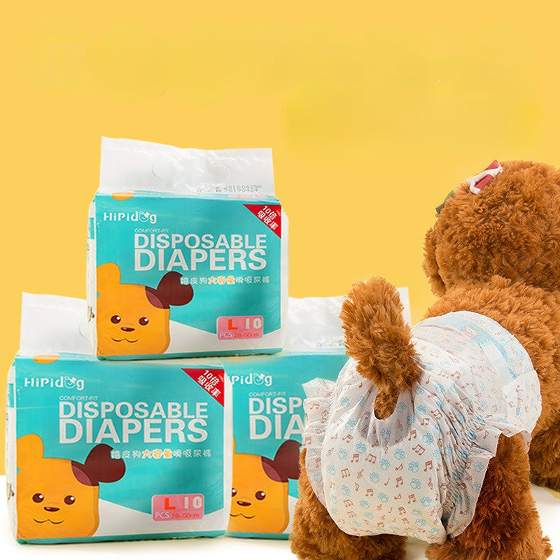 Disposable Small Dog Diapers for Males and Females