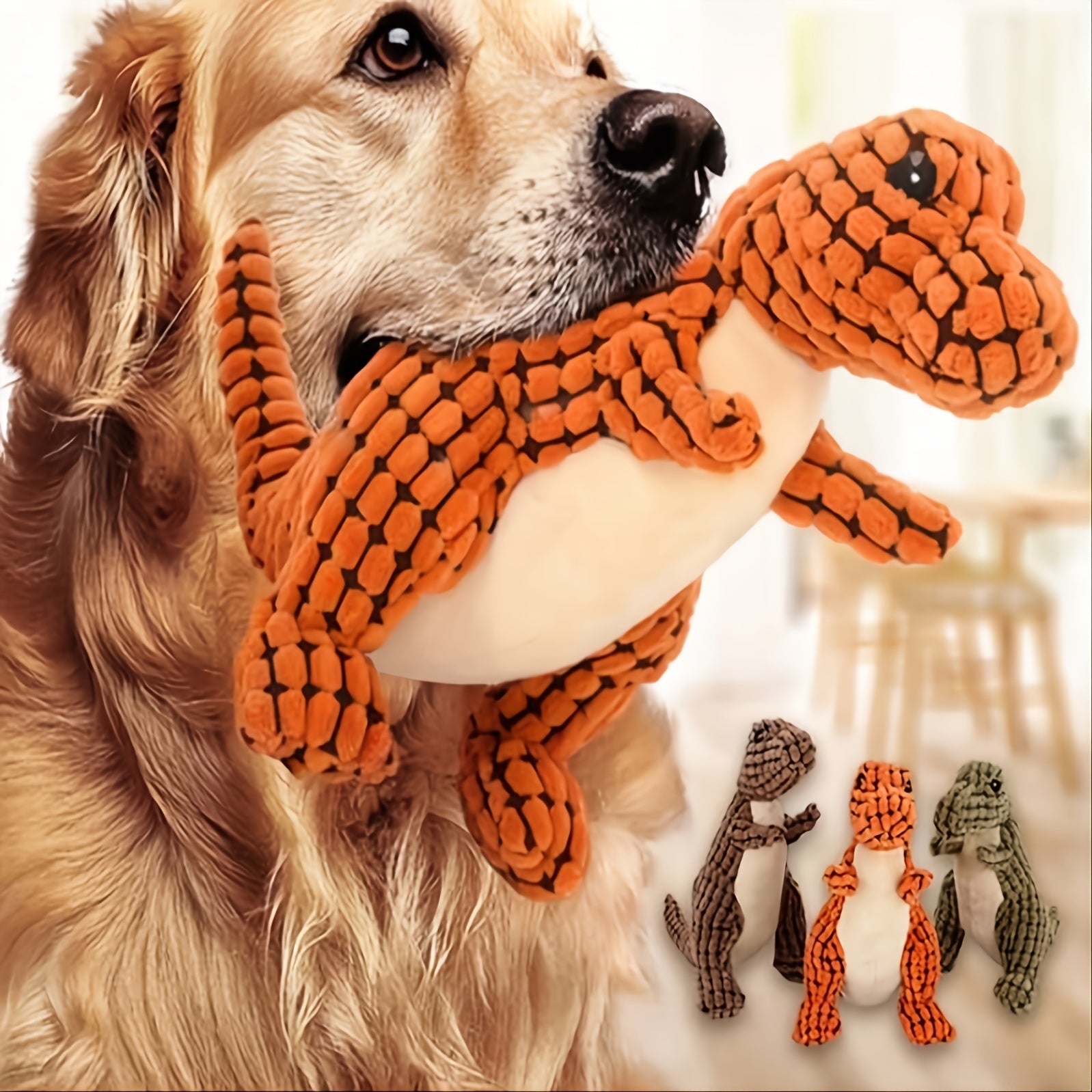 Dinosaur Dog Toy Chew Fun and Dental Health