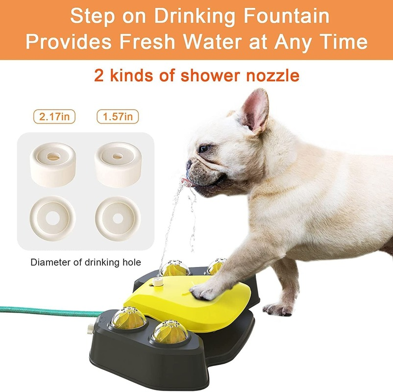 Paw Activated Drinking Fountain Sprinkler for Dogs