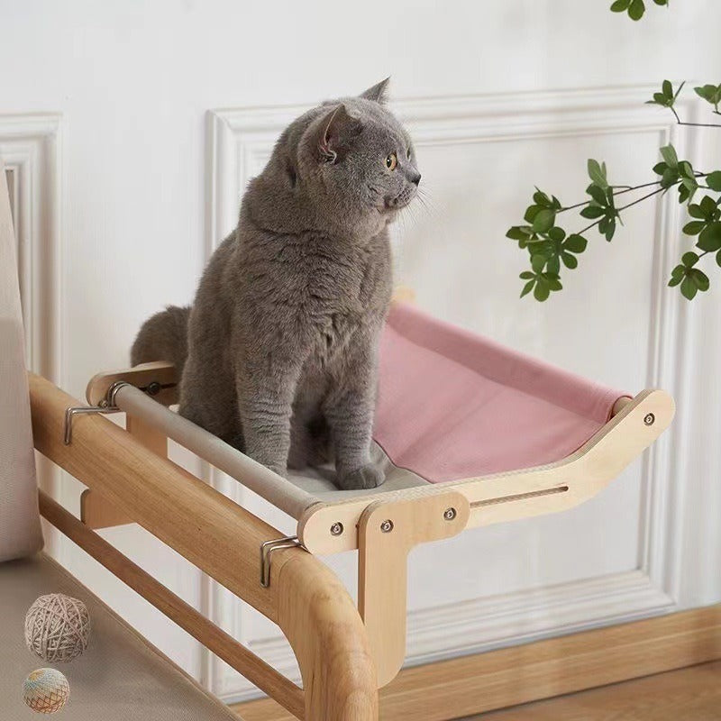 Window Sill and Bedside Lounging Perch for Cats