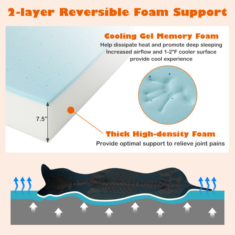 Memory Foam Orthopedic Bed for Large Dogs