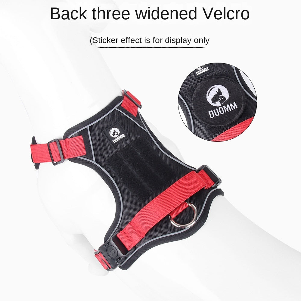 Dog Cat Harness with Chest Strap and Reflective Stitching