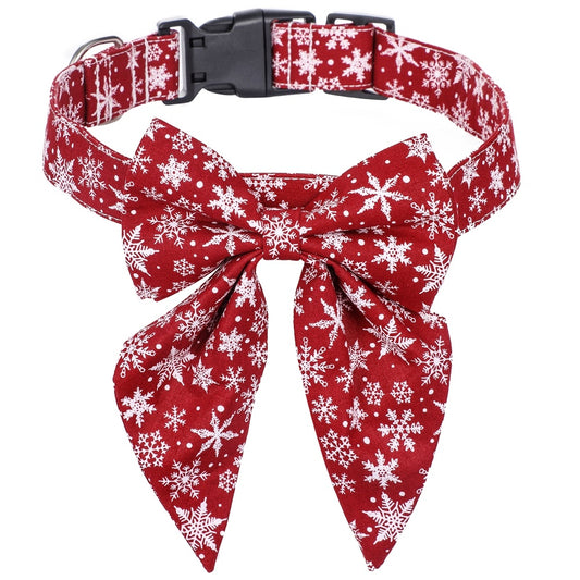 Christmas Bowtie and Collar for Dogs