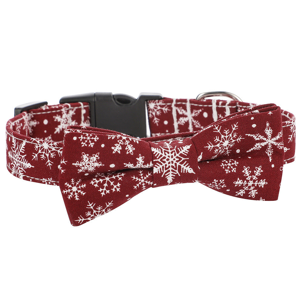 Fun Christmas Bowtie and Collar for Dogs