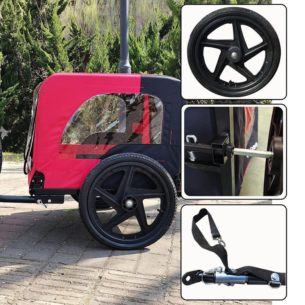 Foldable Bicycle Trailer for Dogs or Other Pets