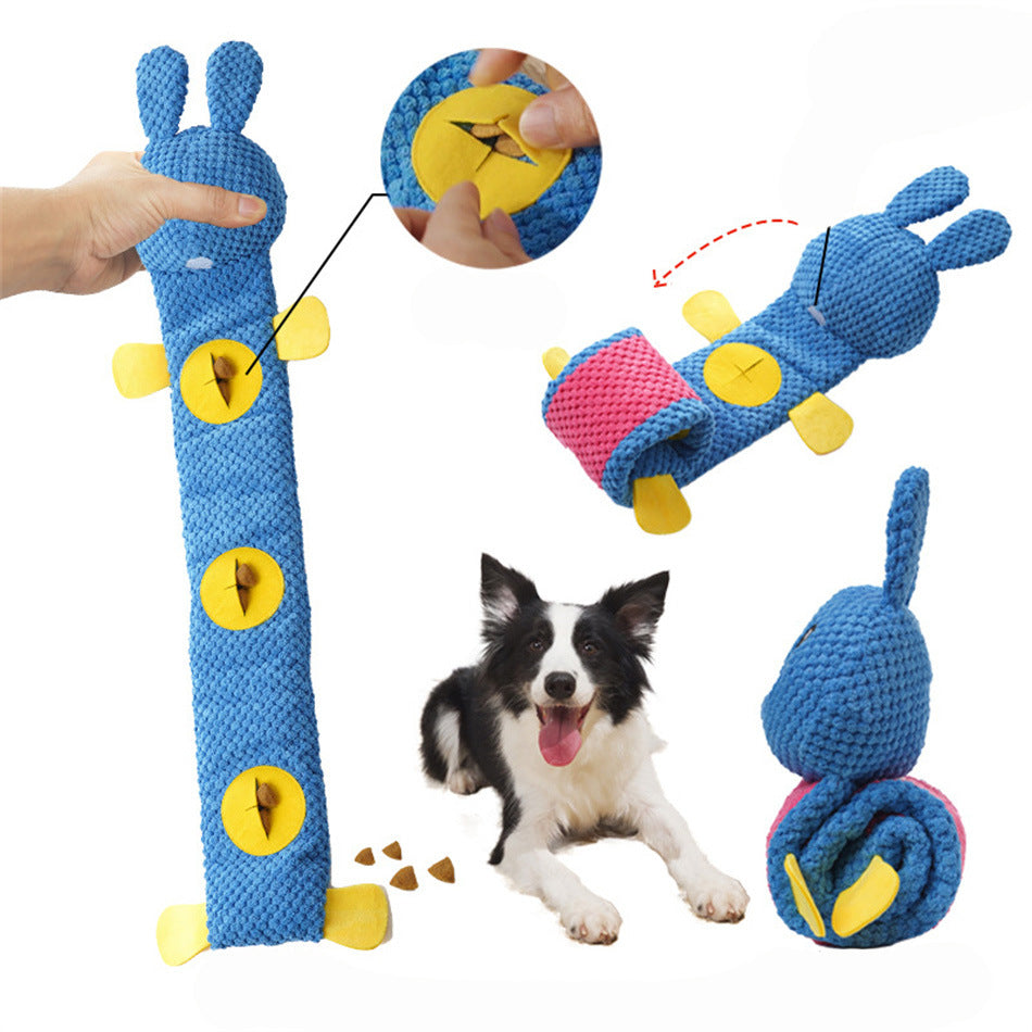 Squeaky Plush Snuffle Dog and Cat Puzzle Toy