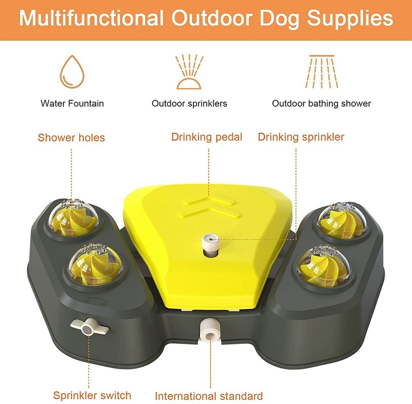 Paw Activated Drinking Fountain Sprinkler for Dogs