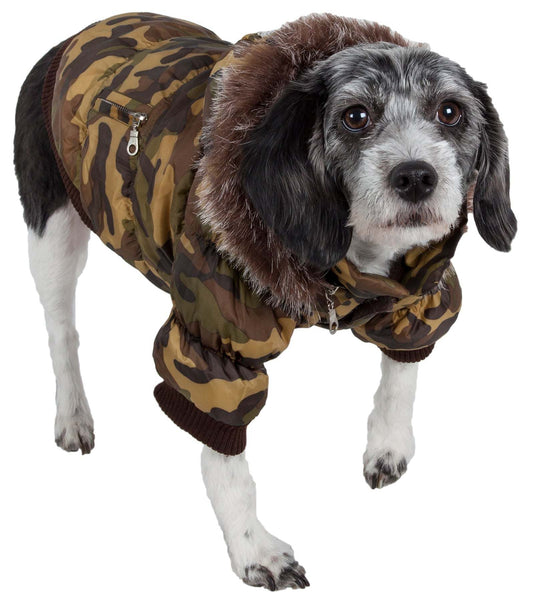 Pet Life - Dog Parka with Removeable Hood