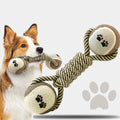 Ball Barbell Cotton Rope Dog Dental Chew