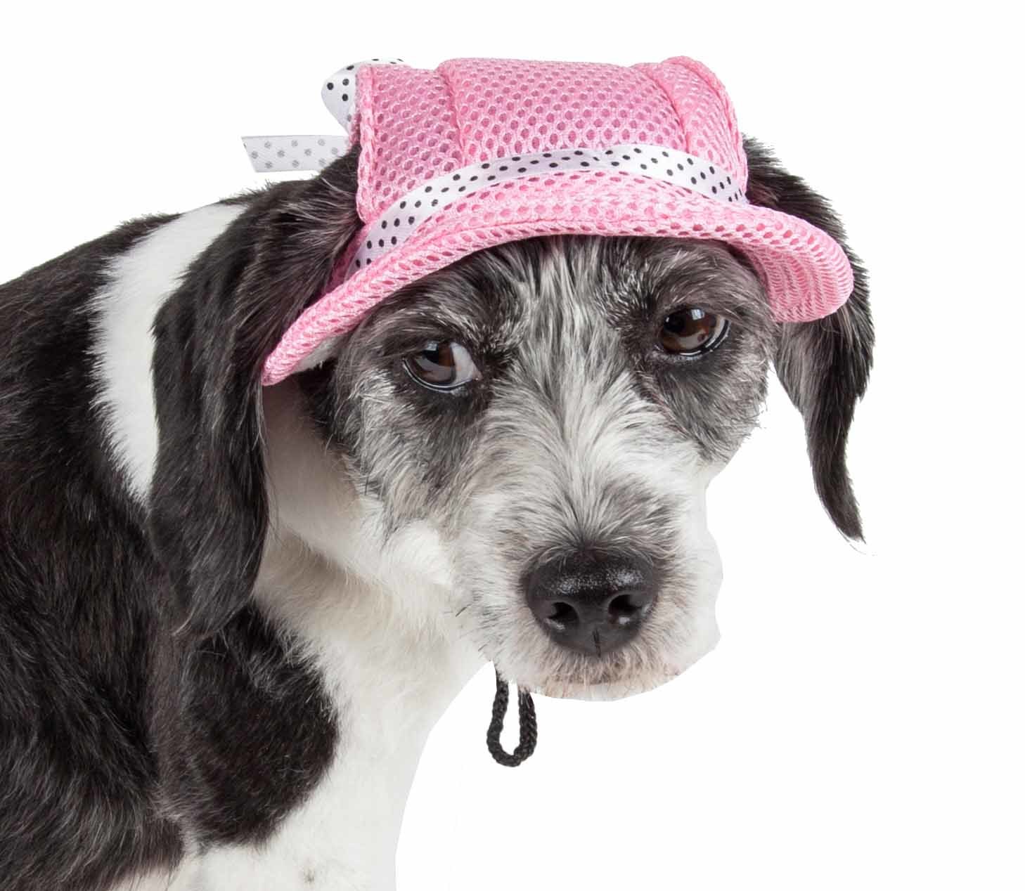 Pet Life Uv Protecting Adjustable Dog Hat