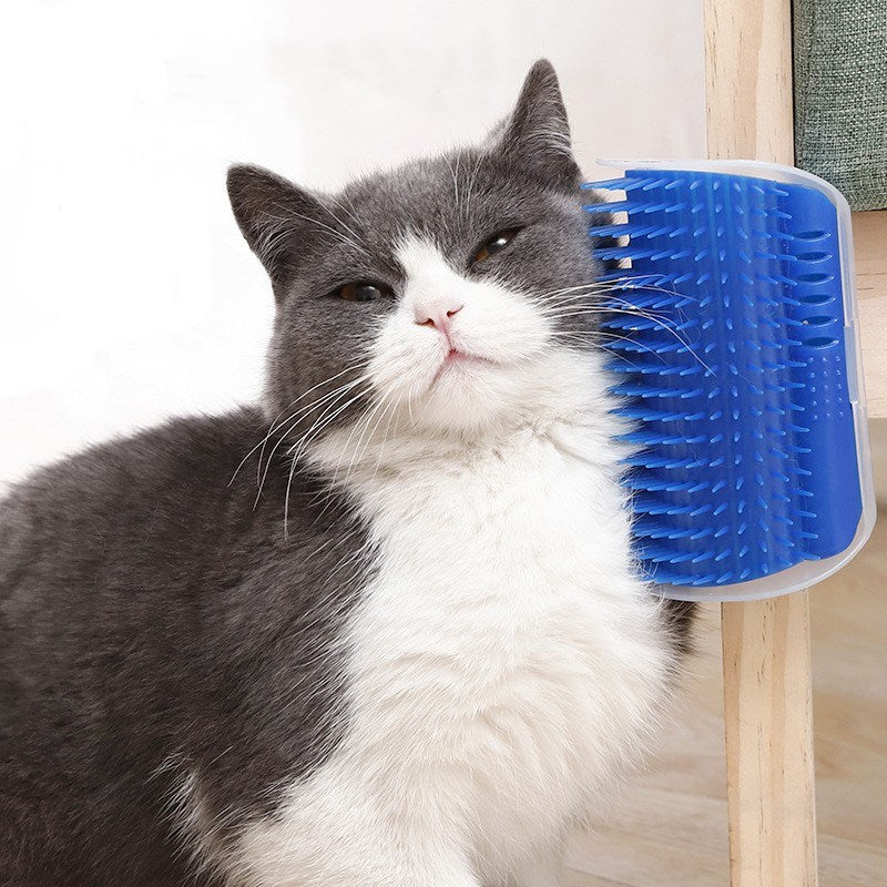 Wall Corner or Table Leg Cat Massager Scratcher
