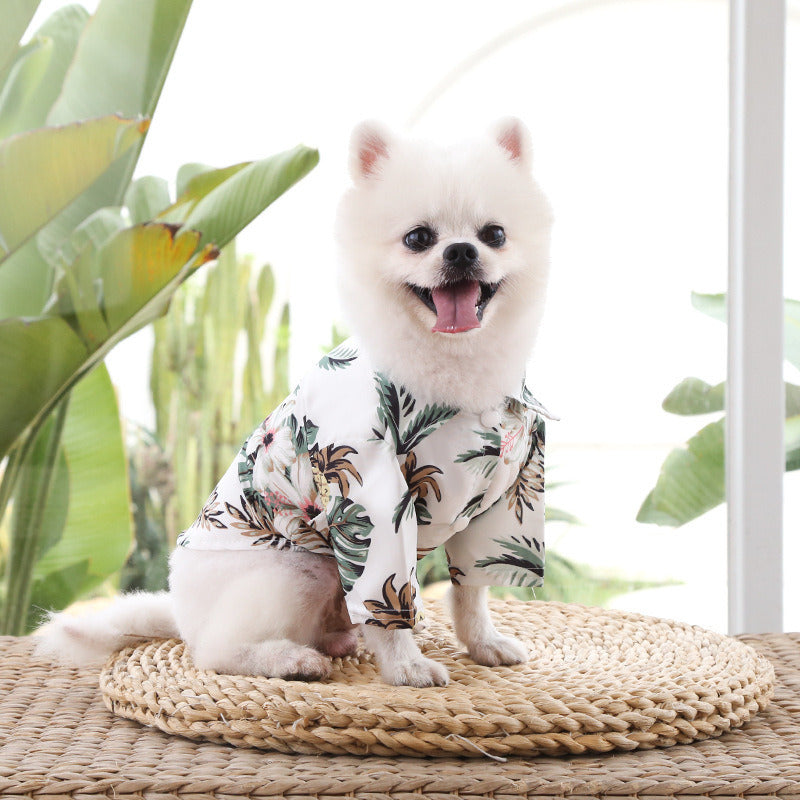 Hawaiian Beach T-Shirts for Small Breed Dogs