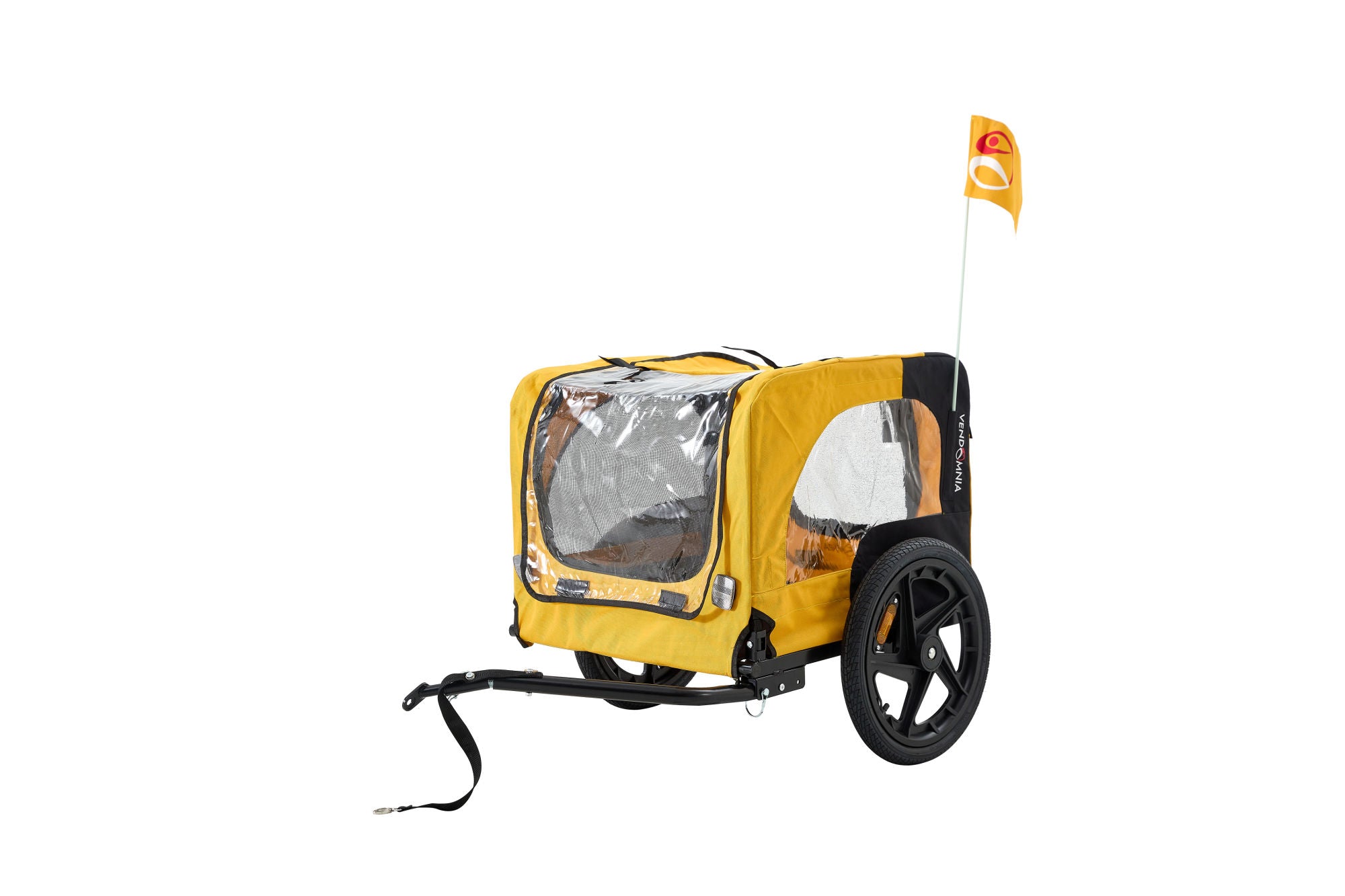 Heavy Duty Bicycle Trailer for Dogs - Yellow