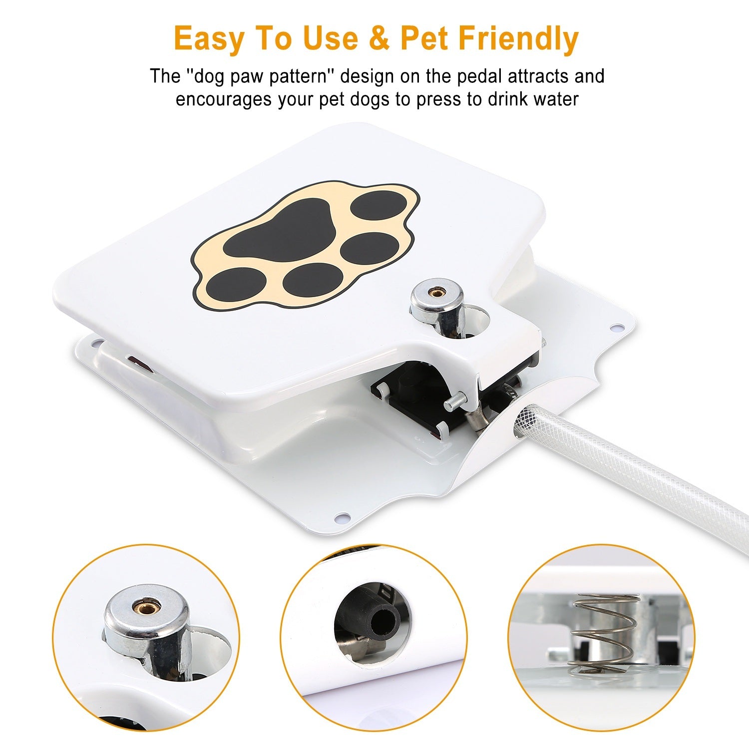 Outdoor Dog Water Sprinkler with Paw Control