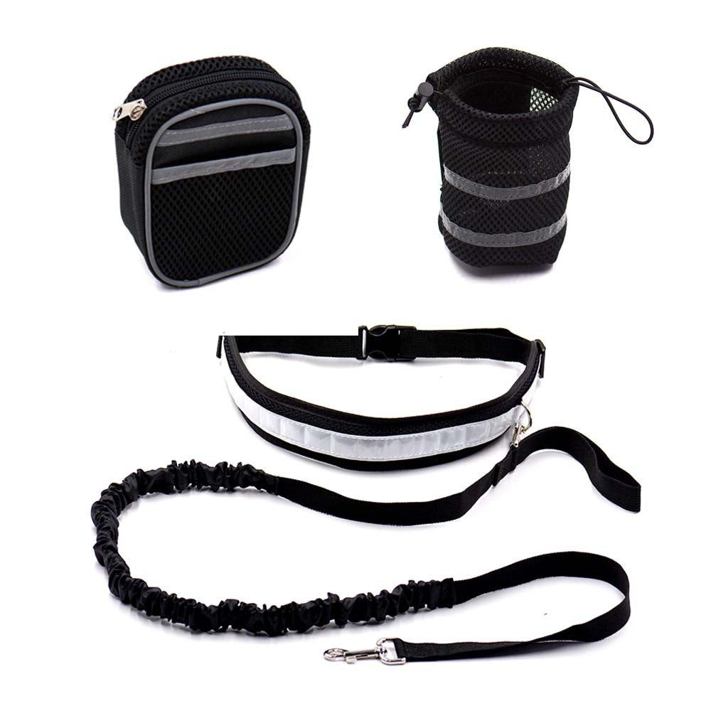 Dog Leash with Reflective Hands Free with Waist Band