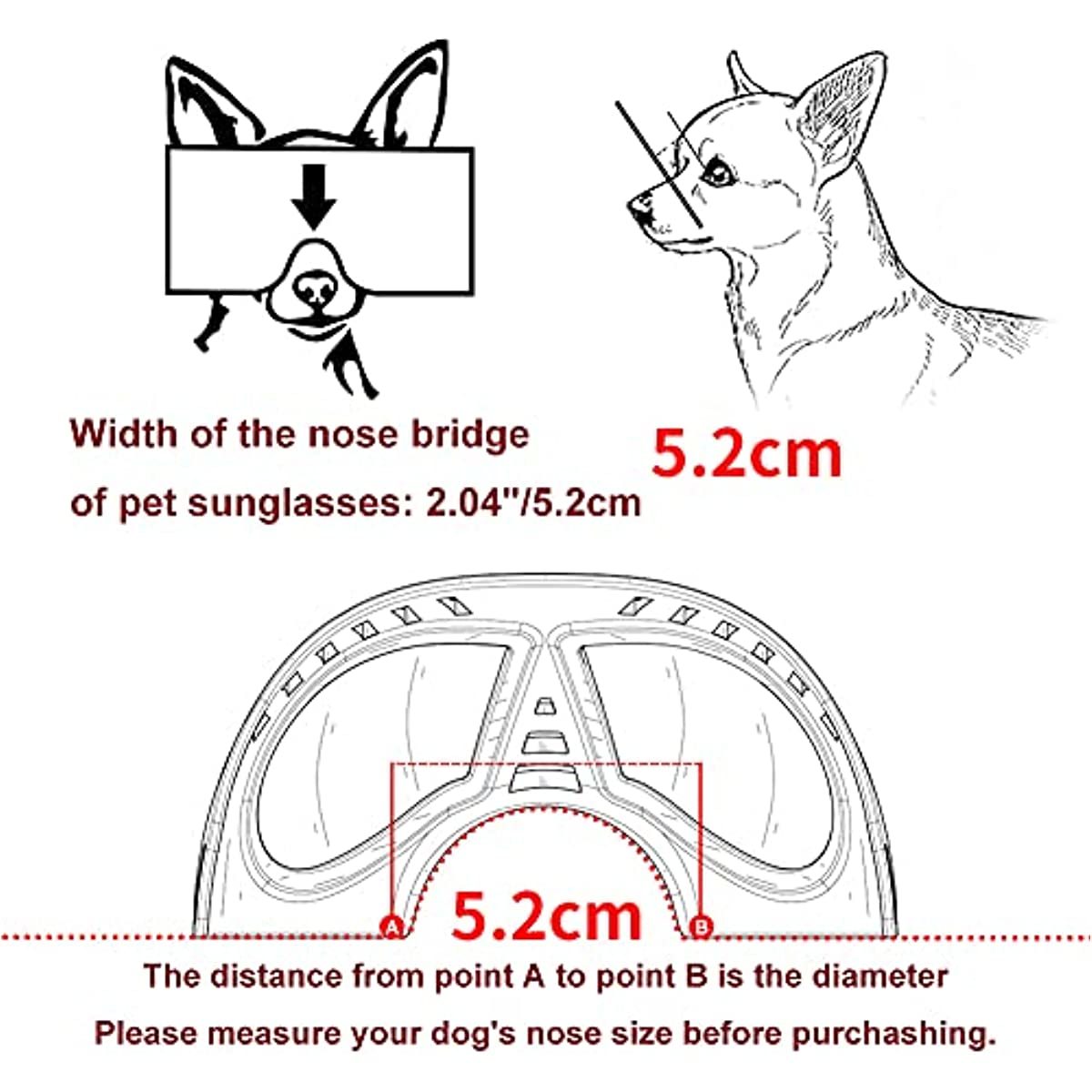 UV Protective Sunglasses for All Breed of Dogs