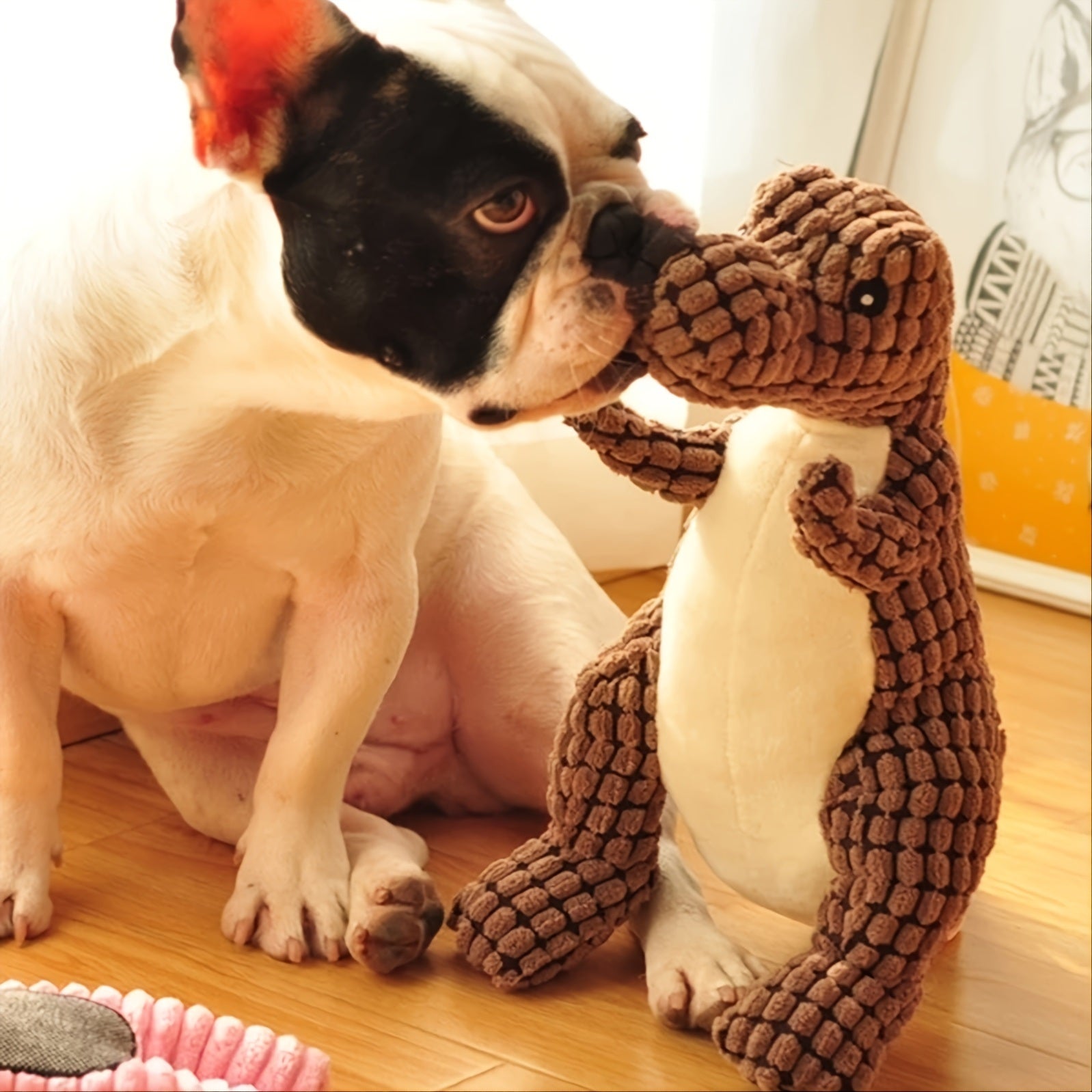 Dinosaur Dog Toy Chew Fun and Dental Health