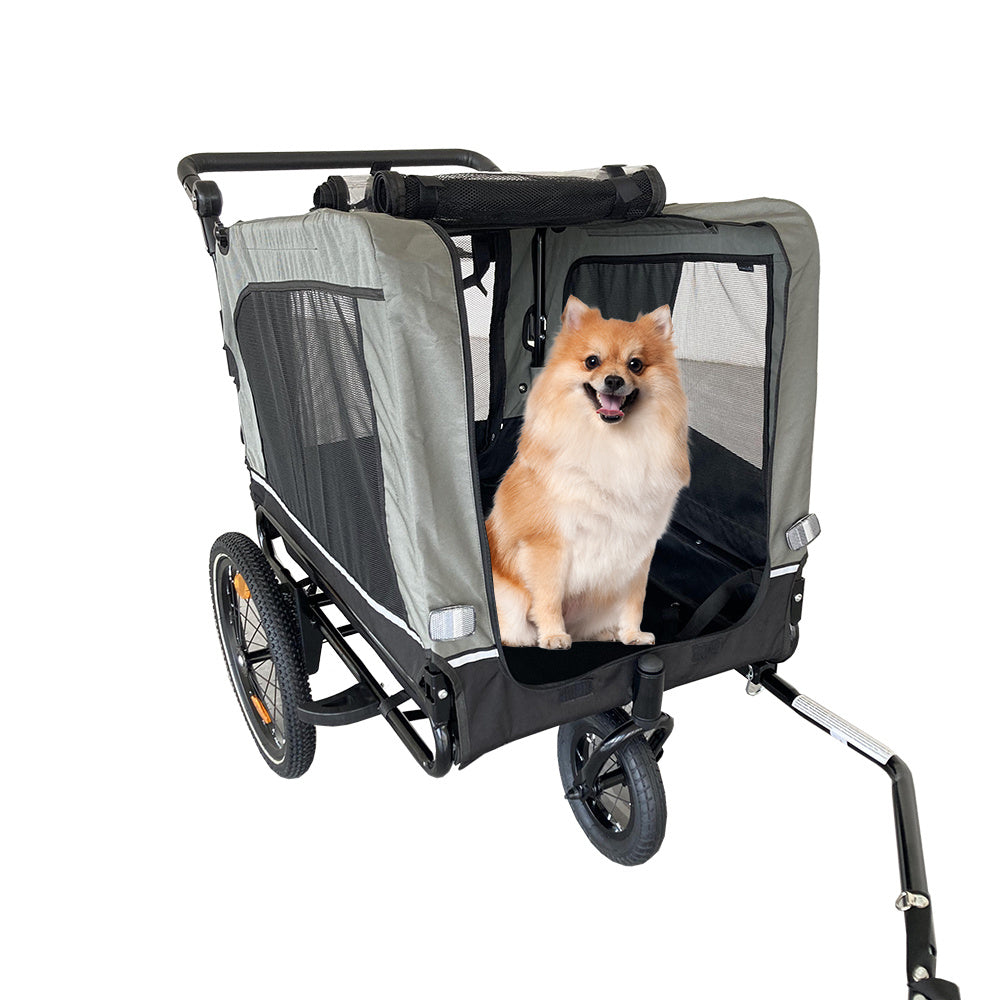 Heavy Duty Foldable Stroller Bicycle Trailer for Dogs