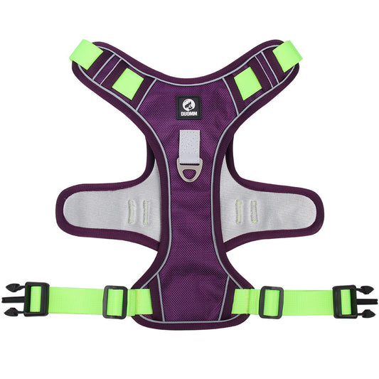 Dog Cat Harness with Chest Strap and Reflective Stitching