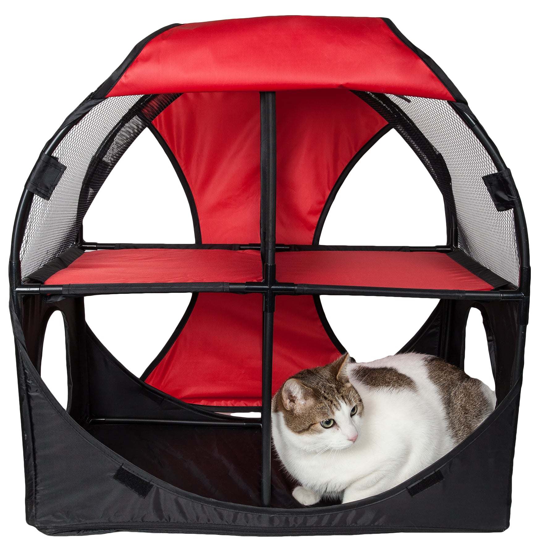 Pet Life - Kitty-Play Collapsible Cat Playhouse