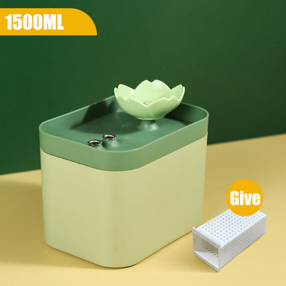 Ceramic Petal USB Water Fountain for Cats