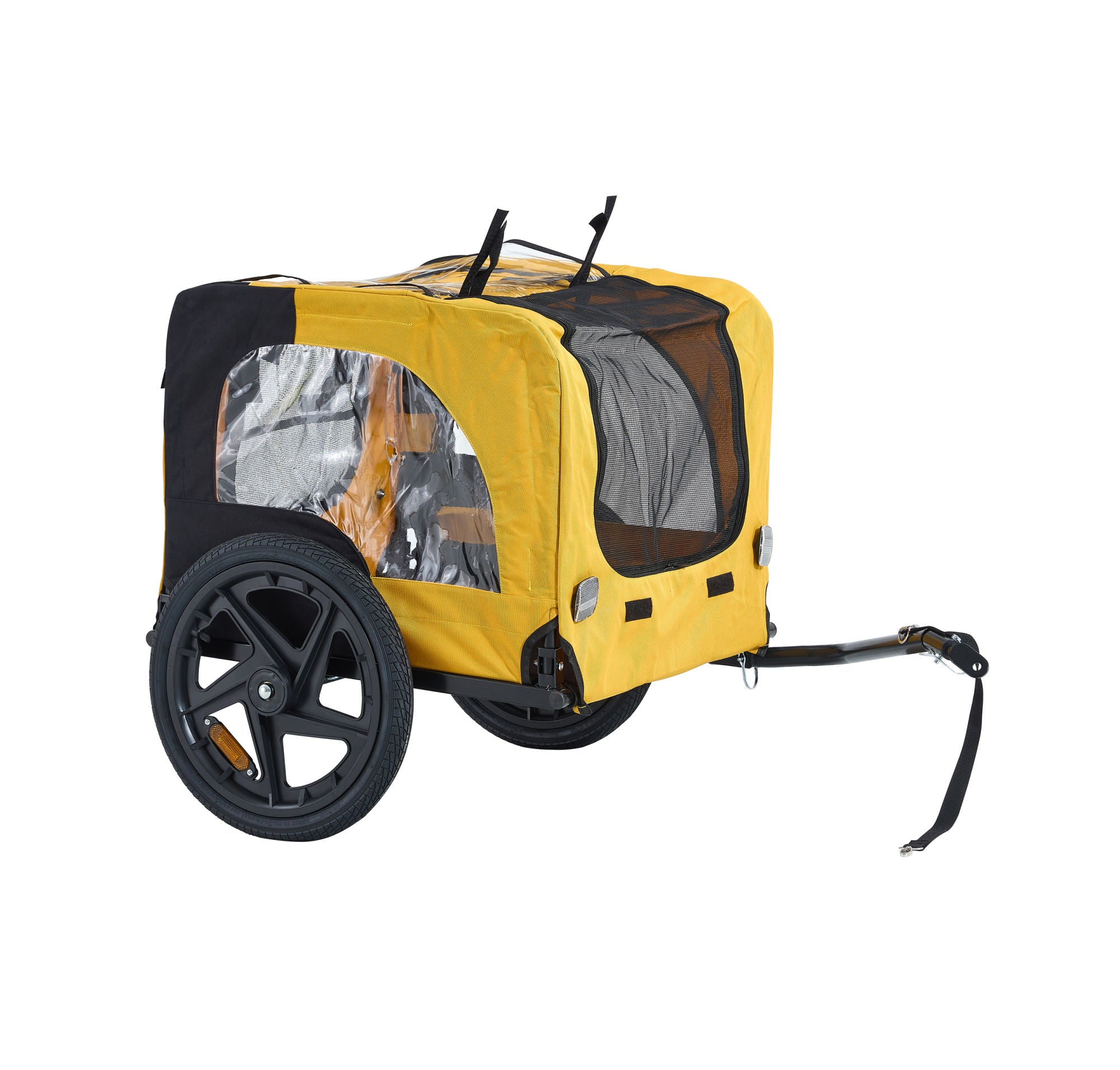 Heavy Duty Bicycle Trailer for Dogs - Yellow