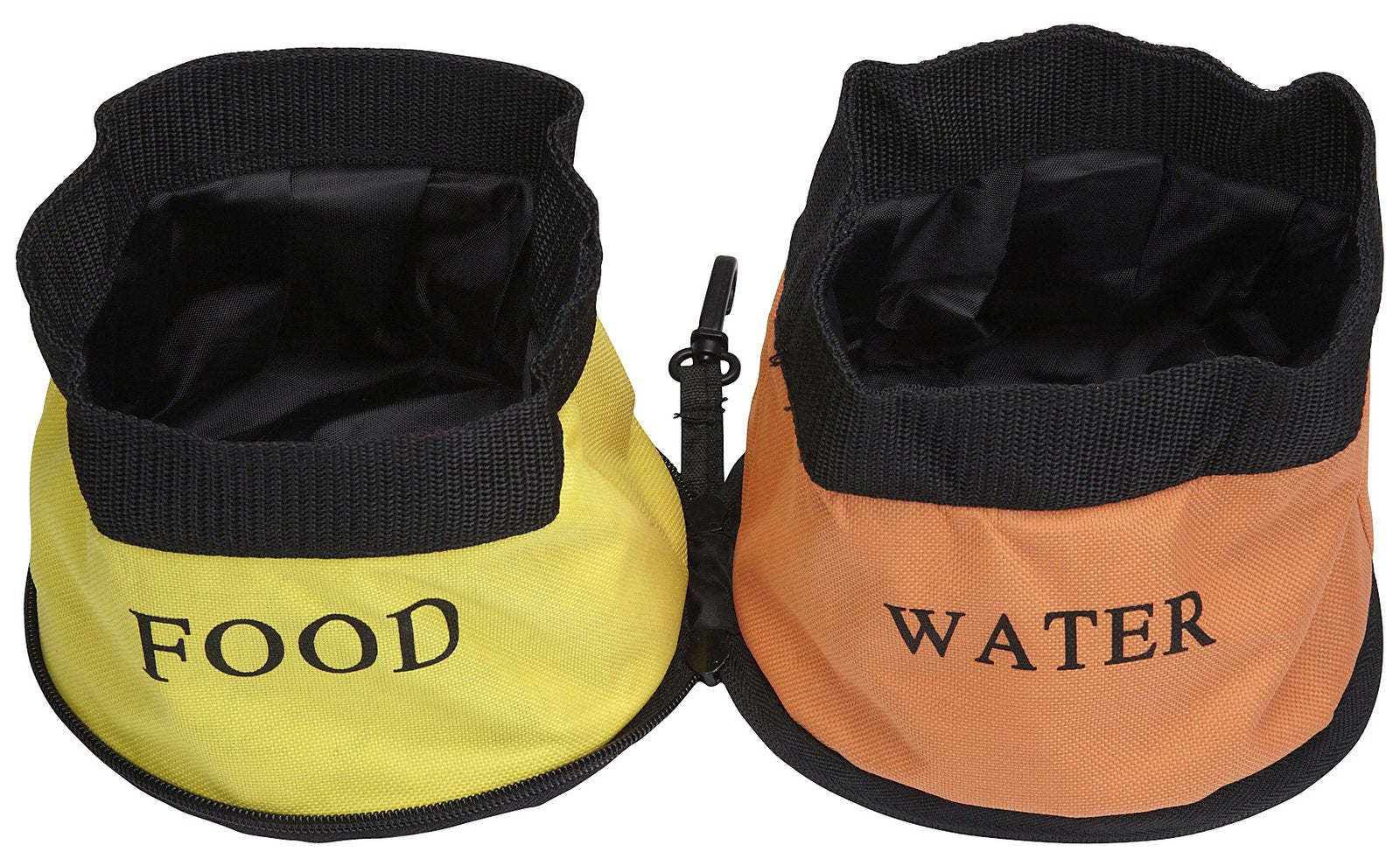 Zippered Double Food and Water Travel Dog Bowls