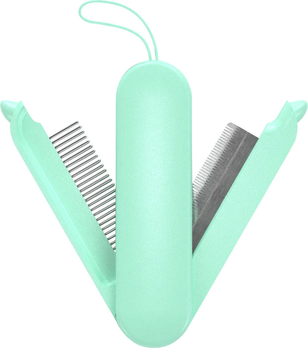 Pet Life Travel Combo Comb and De-shedder