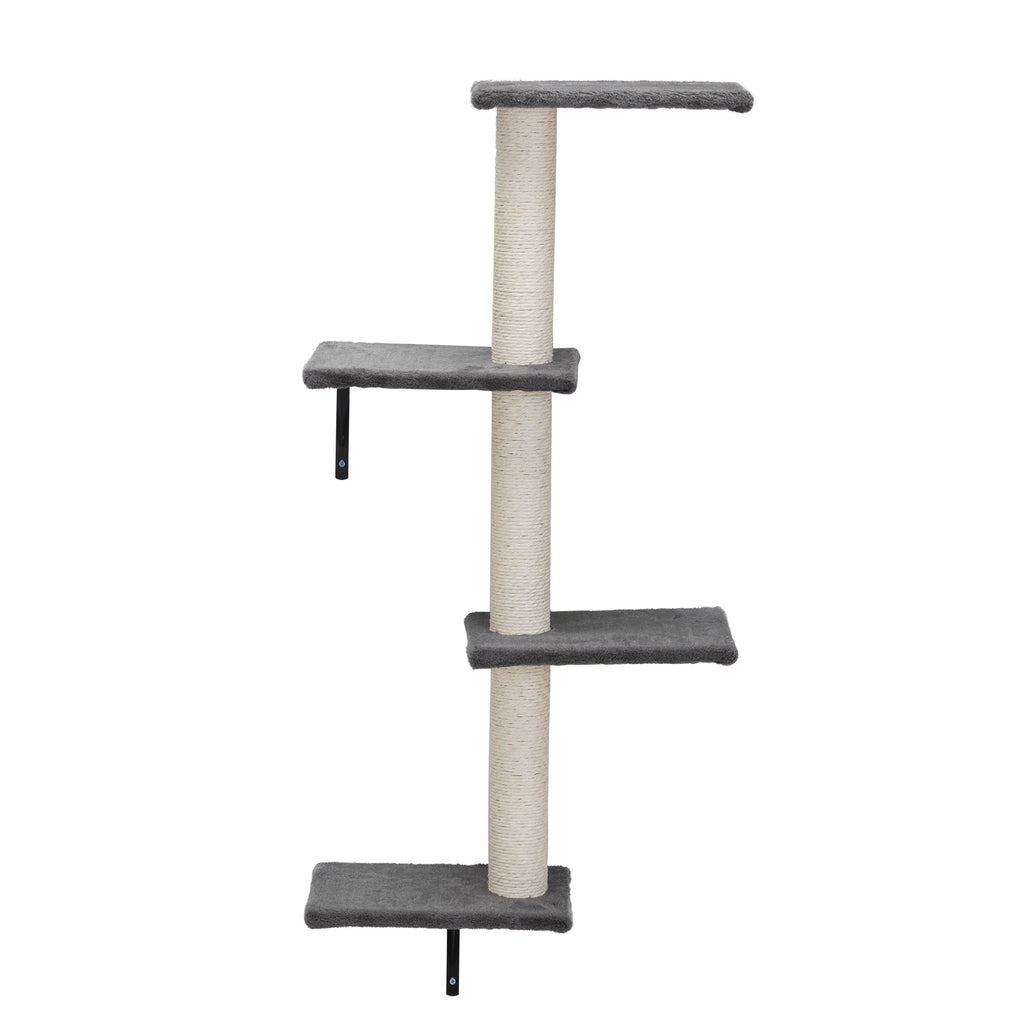 Wall Mounted Activity Tree with Scratching Post for Cats