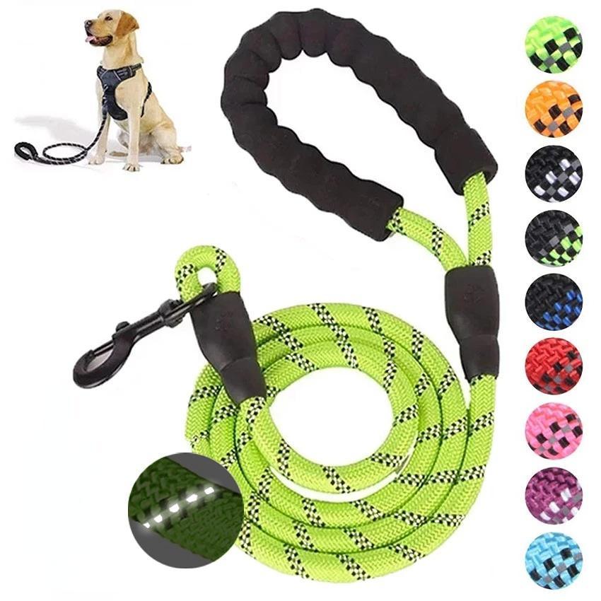 Reflective Strong Dog Leash Padded Handle