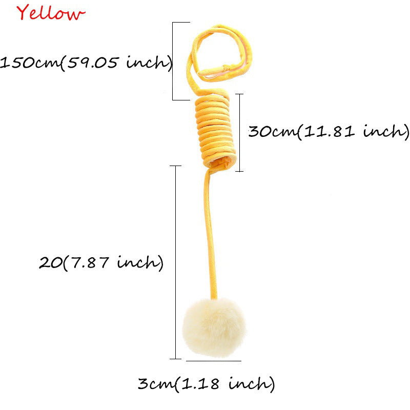 Bungee Rope with Ball and Bell Cat Toy