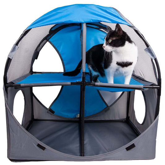 Pet Life - Kitty-Play Collapsible Cat Playhouse